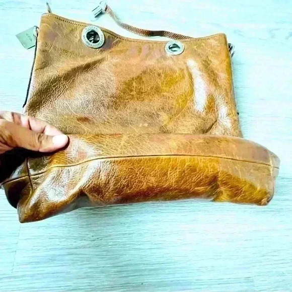 RUDSAK TAN LEATHER CROOSBODY BAG BROWN  BRITISH TAN LEATHER RUDSAK - Picture 10 of 12
